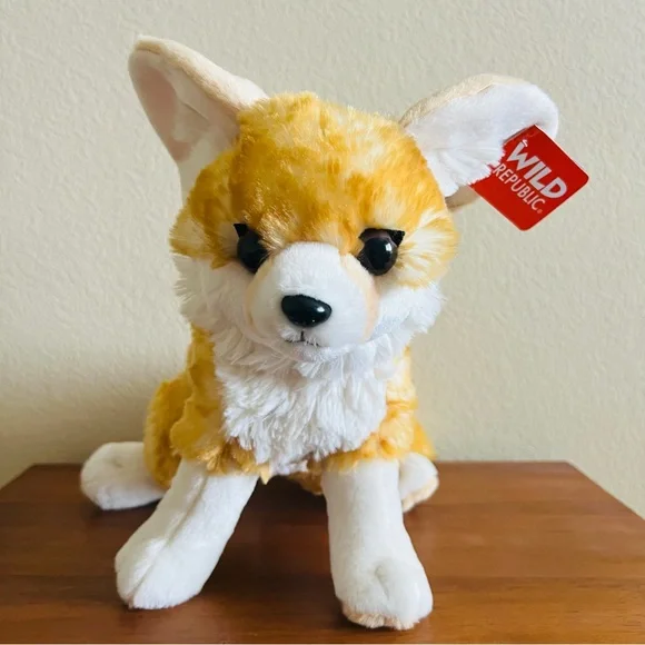 NWT Wild Republic Cuddlekins Fennec Fox Plush Sitting Stuffed Animal 12” - Picture 7 of 7
